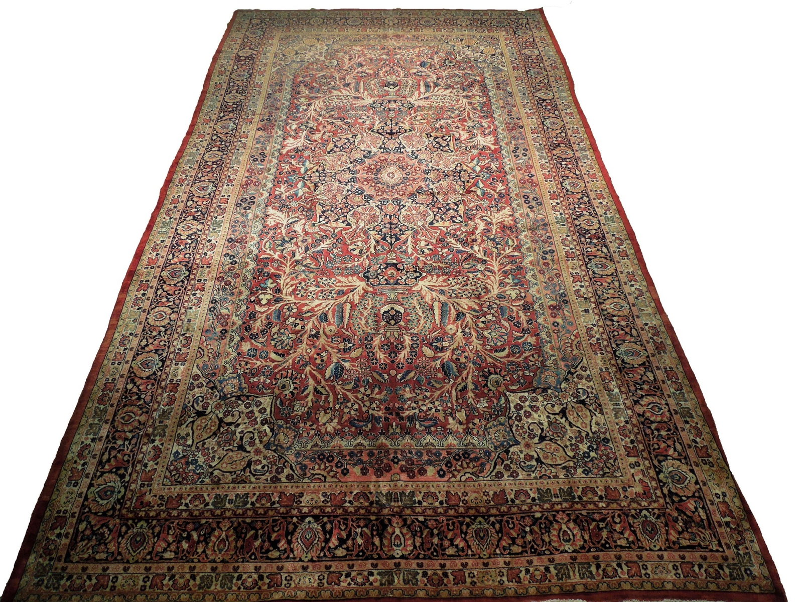 Handcrafted 10.2 x 18.4 Red Persian Soltanabad Rug: Handcrafted 10.2 x 18.4 Red Persian Soltanabad Rug Free continental US Shipping Enhance your living space with this exquisite 10.2 x 18.4 Fine Quality Persian Soltanabad Rug, meticulously handcrafted