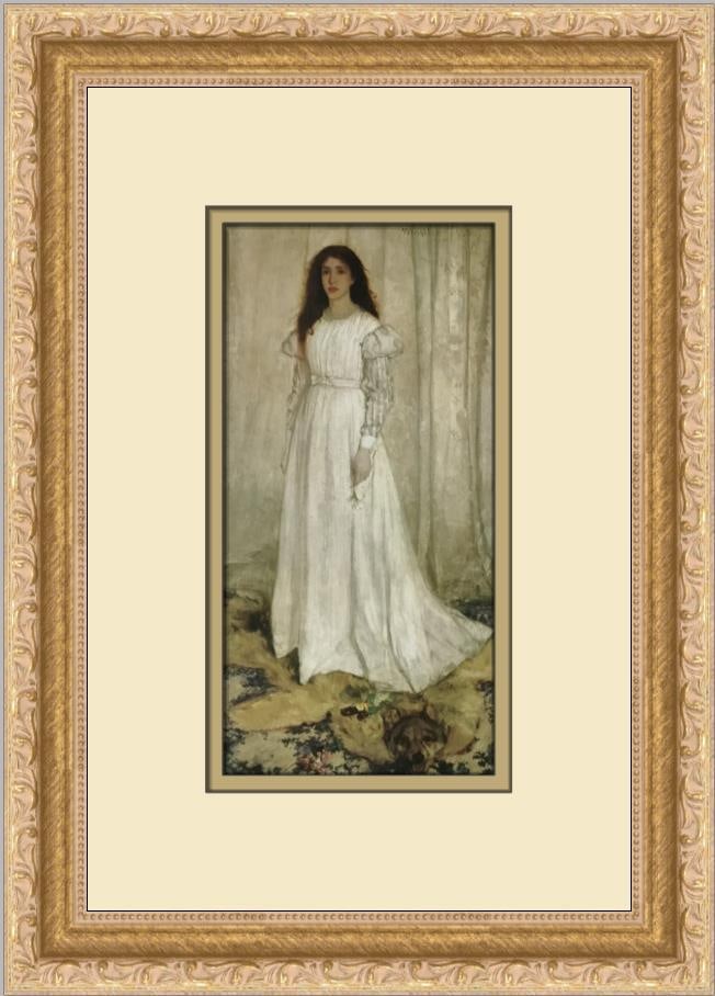 James Whistler The White Girl Symphony in White Framed Print 14x10 Art (1 of 2)
