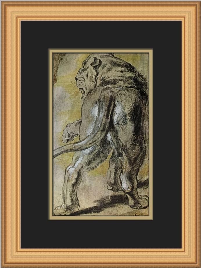 Peter Paul Rubens A Lioness Custom Framed Art Print 12x17 (1 of 2)