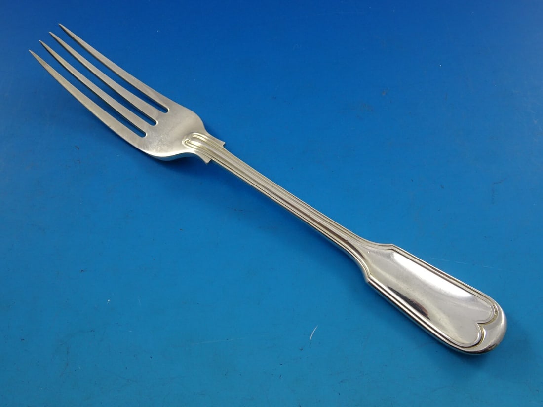 James Robinson Sterling Silver Fiddle Thread Luncheon Fork 7 Inch (1 of 4)