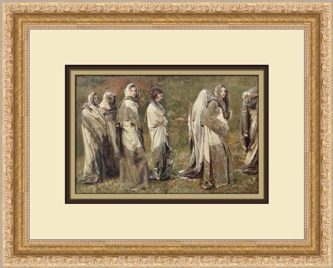 John Singer Sargent Cashmere Custom Framed Impressionist Print 14x12 (1 of 2)
