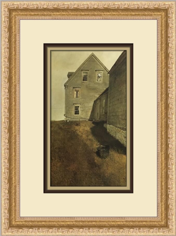 Andrew Wyeth Weather Side Custom Framed Print 1983 Impressionism Art (1 of 2)