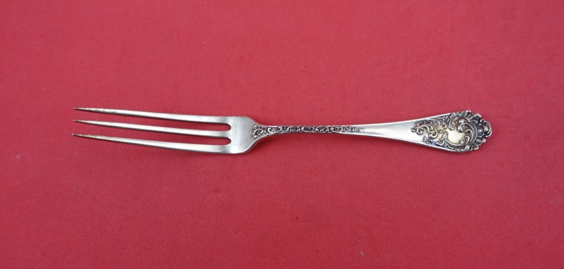 Sterling Silver Strawberry Fork Maintenon Pattern by Shiebler 4 7/8 Inch (1 of 3)