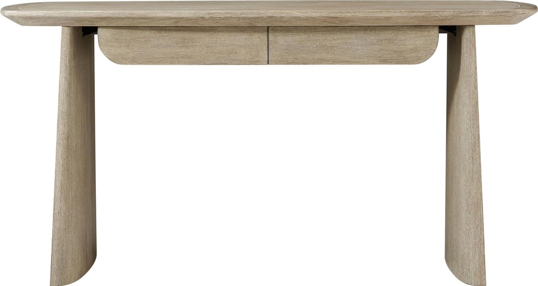 Theodore Alexander Gray Oak Desk for Modern Offices (1 of 5)