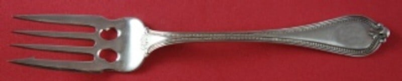 Towle Old Newbury Sterling Silver Salad Fork 2-Hole Pierced 6 1/8" (1 of 2)
