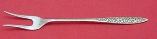 Wallace Spanish Lace Sterling Silver Vintage Pickle Fork 2-Tine 5 3/4 In (1 of 2)