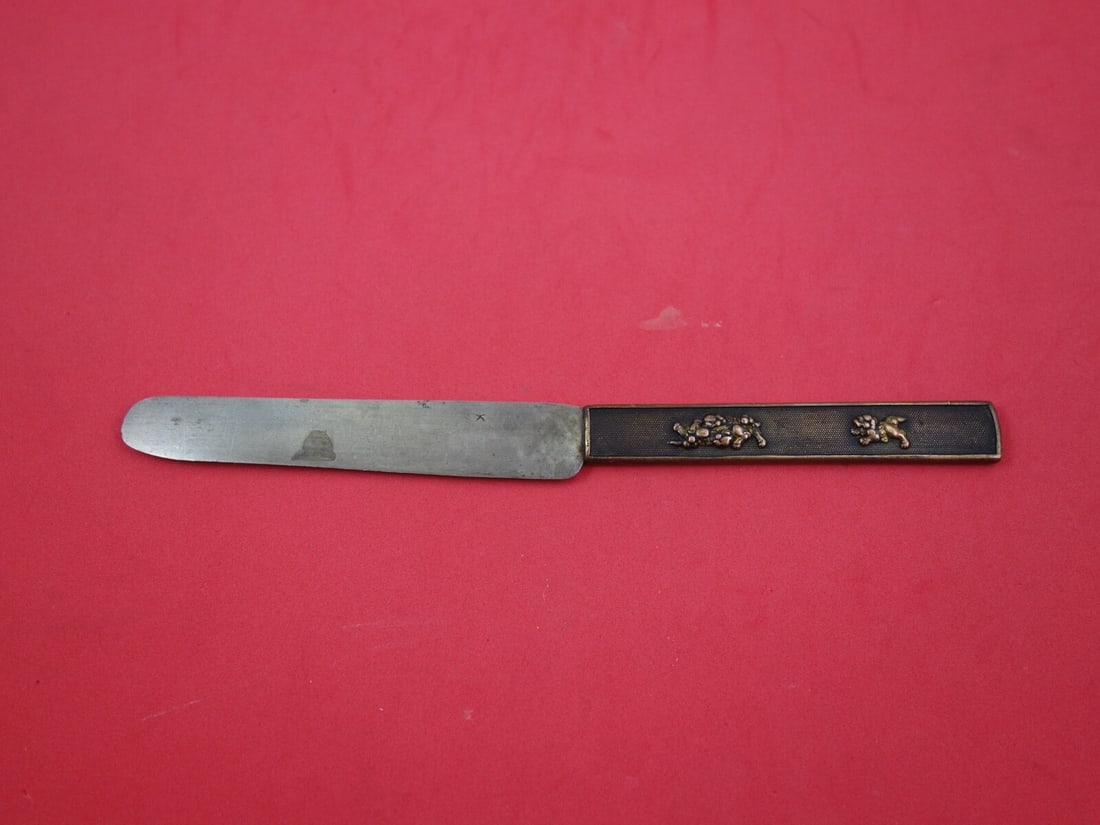 Kozuka Fish Knife 8" Mixed Metals Lion Steel Blade (1 of 2)