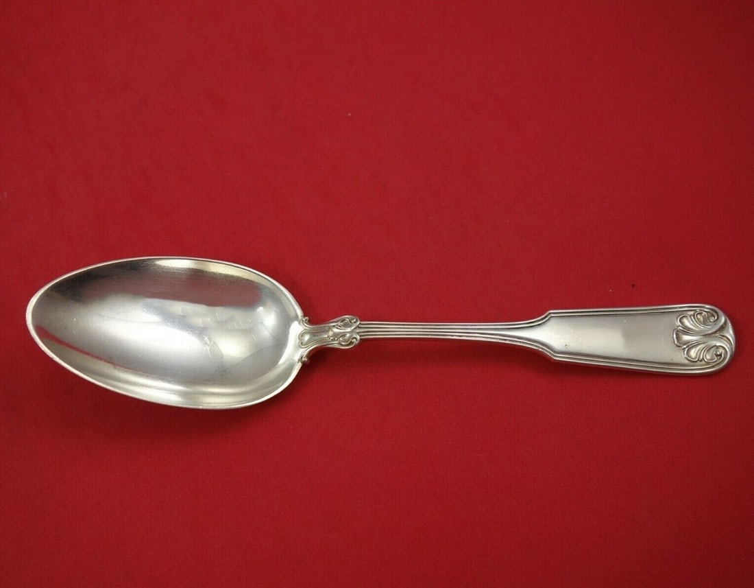 Hampton Pattern Sterling Silver Serving Spoon by Gorham 8 3/8 Inch (1 of 2)