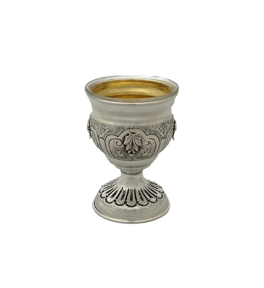 Handmade 925 Sterling Silver Leaf Applique Single Salt Holder (1 of 3)