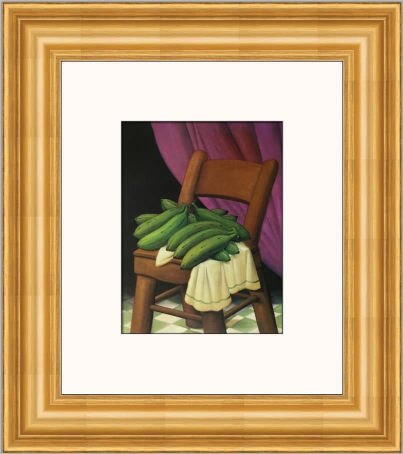 Fernando Botero Still Life Bananas Custom Framed Surrealist Print (1 of 2)