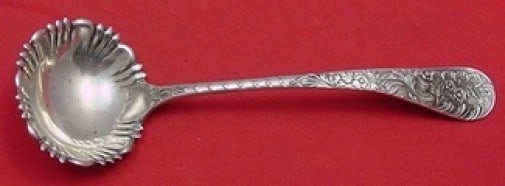 Wood & Hughes Louvre Sterling Silver Gravy Ladle 7 Inch Monogrammed: Wood & Hughes Louvre Sterling Silver Gravy Ladle 7 Inch Monogrammed This exquisite gravy ladle features the elegant Louvre pattern by Wood & Hughes. Crafted from high-quality sterling silver, this lad