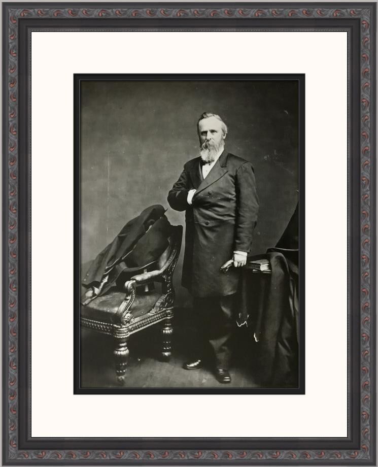 Mathew Brady Rutherford B Hayes Custom Framed Art Print 2004 (1 of 2)
