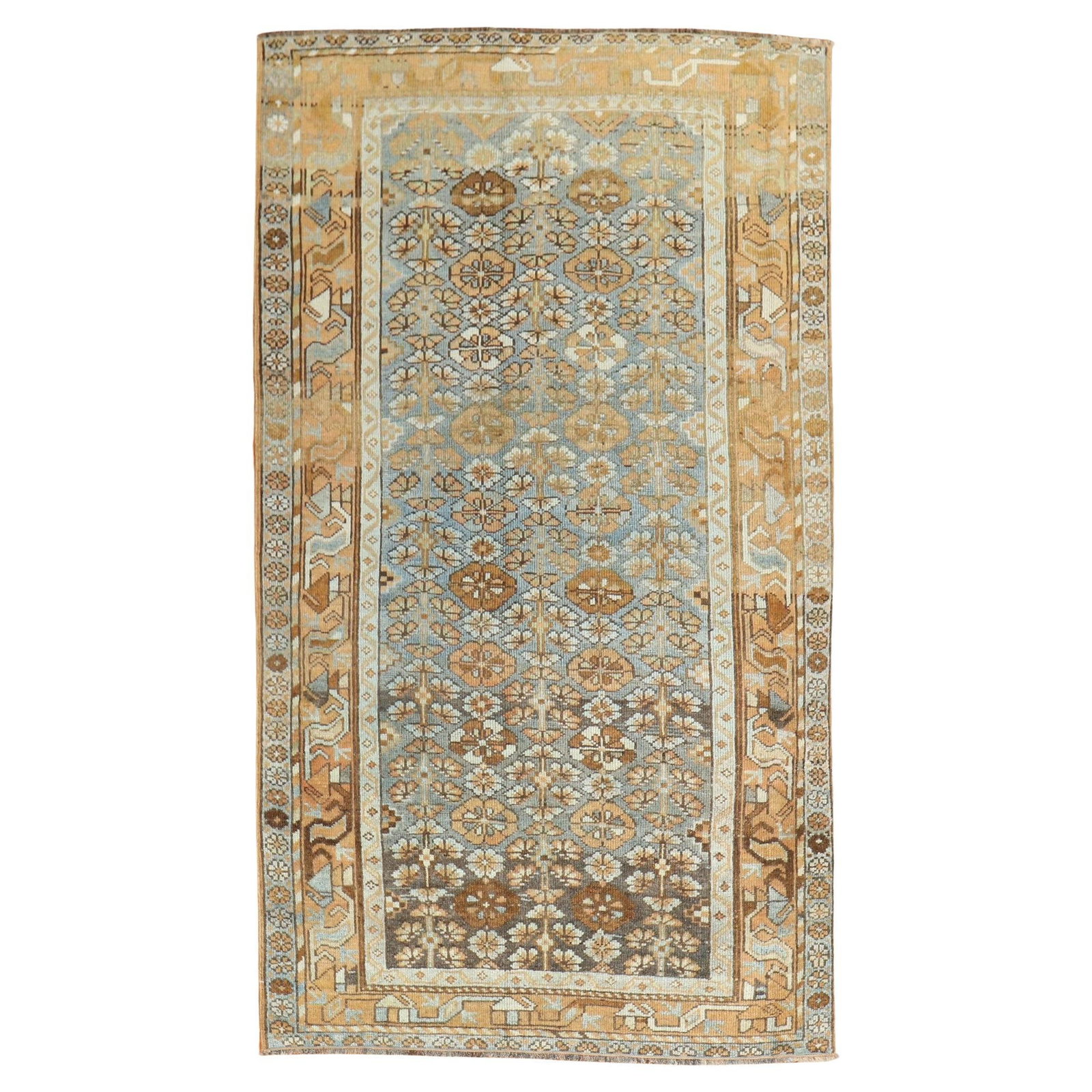 Zabihi Collection 1920s Persian Malayer Accent Rug 46 x 77 Wool Hand-Knotted (1 of 9)