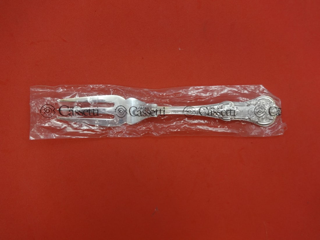 Cassetti Lorena Sterling Silver 7 Inch Fish Fork 3 Tine New (1 of 2)