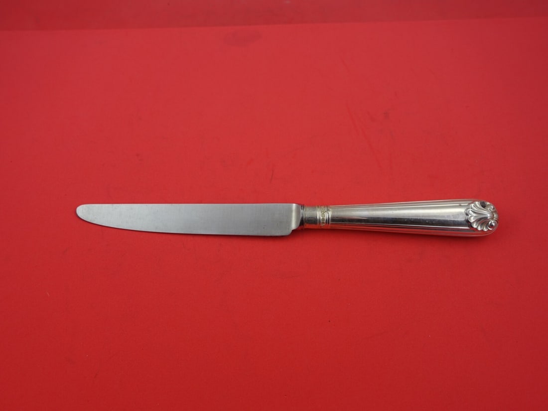 CJ Vander Sterling Silver Fiddle Thread & Shell Dinner Knife 10" (1 of 2)