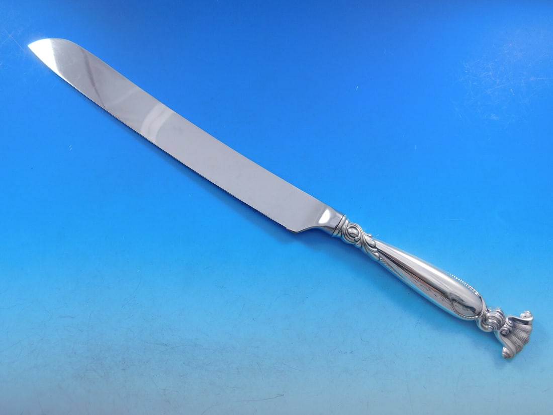 Wallace Romance of the Sea Sterling Silver Wedding Cake Knife Custom 12 3/4 in (1 of 6)