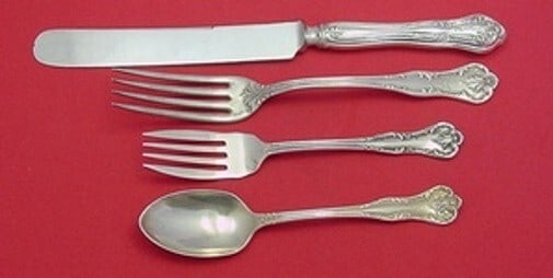 Lunt Chatelaine Vintage Sterling Silver 4-Piece Dinner Place Setting (1 of 2)
