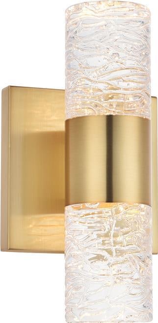 Elegant Lighting Vega Gold Wall Sconce UL Listed LED 2 Bulbs (1 of 1)