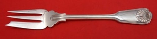Spaulding & Co. Fiddle & Shell Sterling Silver 3-Tine Salad Fork (1 of 1)