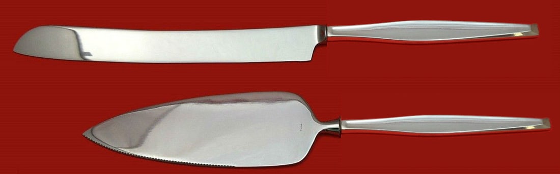 Gorham Classique Sterling Silver Wedding Cake Set 2pc Custom Made (1 of 1)