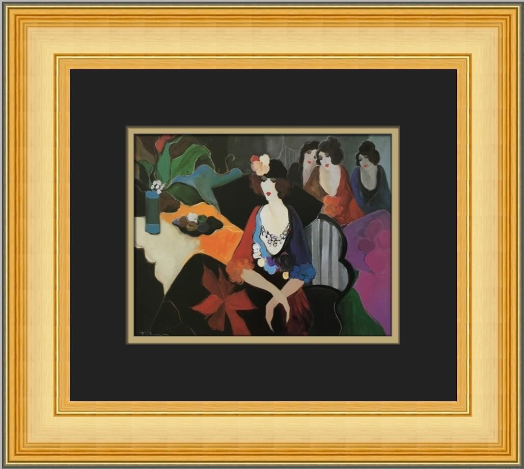 Itzchak Tarkay Four after the Party Custom Framed Art Print 14 x 16 (1 of 2)