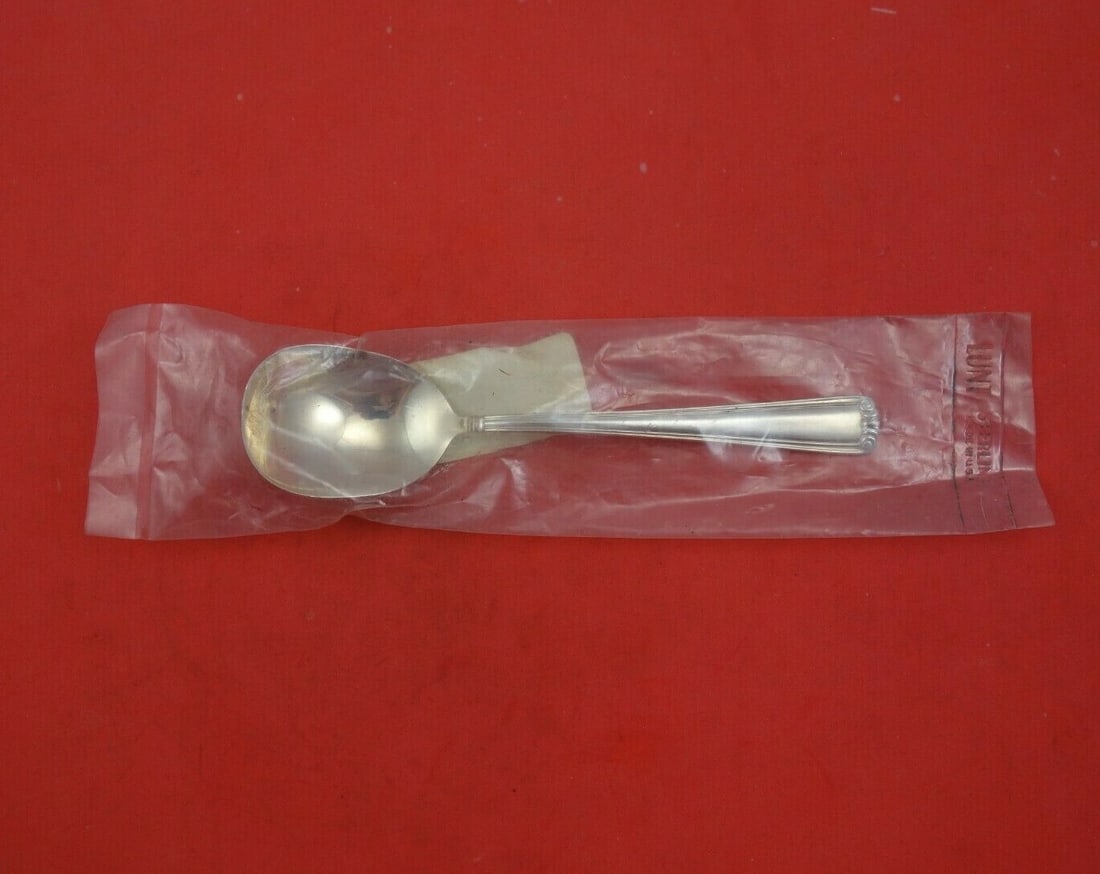 Lunt Embassy Scroll Sterling Silver Sugar Spoon 5 3/4 inches (1 of 3)