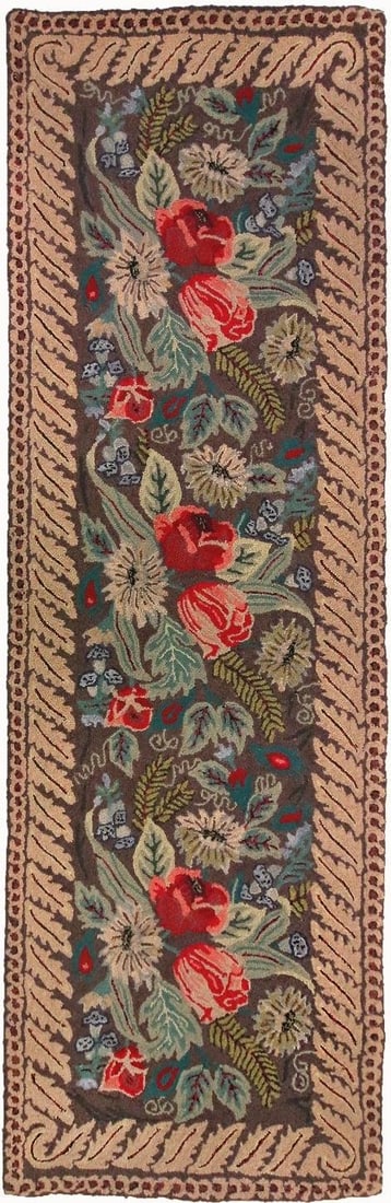 Floral Hand-Tufted Wool Rug 3x5 English Traditional Multi-Color: Floral Hand-Tufted Wool Rug 3x5 English Traditional Multi-Color Enhance your home decor with this Distinctive Floral Hand-Tufted Wool Rug, designed in an elegant English Traditional style. This rug fe