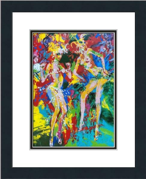 Leroy Neiman Passistas Mini Print Custom Framed Art 1999: Leroy Neiman Passistas Mini Print Custom Framed Art 1999 This stunning Leroy Neiman mini print titled "Passistas" features vibrant figures in a medium size. The artwork is beautifully matted and frame