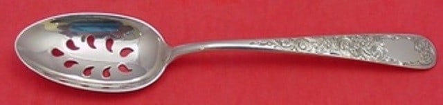 Kirk Old Maryland Engraved Sterling Silver Slotted Spoon 9-Hole (1 of 1)
