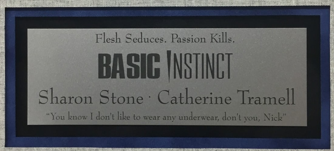 Sharon Stone Signed Basic Instinct Framed Display JSA Authenticated - 6