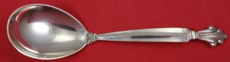 Georg Jensen Acanthus Sterling Silver Sauce Ladle 6 Inch (1 of 2)