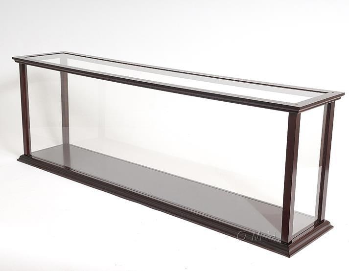 Victorian Style Mahogany Display Case for Model Ships: Victorian Style Mahogany Display Case for Model Ships Showcase your model ships in this elegant Mahogany Display Case, designed with a Victorian style that beautifully enhances any decor. This display