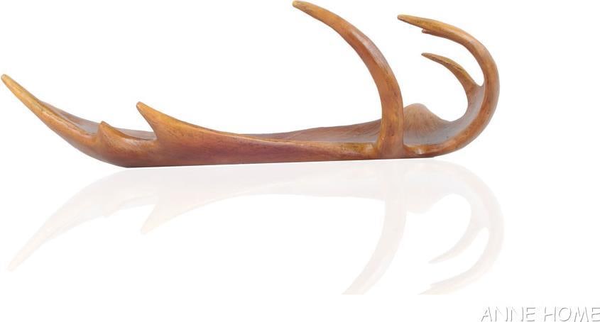 Rustic Faux Antler Tray 23.5 x 12 by Anne Home: Rustic Faux Antler Tray 23.5 x 12 by Anne Home Embrace rustic elegance with this charming tray, crafted from faux antler material. Perfect for displaying decor or serving snacks, this tray adds a touc