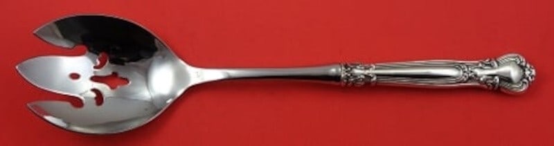 Gorham Chantilly Sterling Silver Salad Serving Fork 11" (1 of 2)