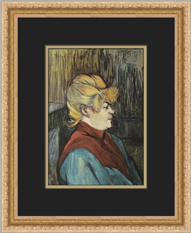 Henri de Toulouse-Lautrec The Inmate of the Brothel Custom Framed Print: Henri de Toulouse-Lautrec The Inmate of the Brothel Custom Framed Print This stunning custom framed print titled 'The Inmate of the Brothel' by renowned artist Henri de Toulouse-Lautrec captures the e