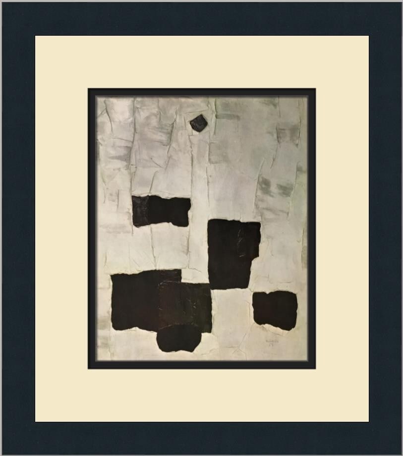 Paul-Emile Borduas The Black Star Custom Framed Print 1982 Art (1 of 2)