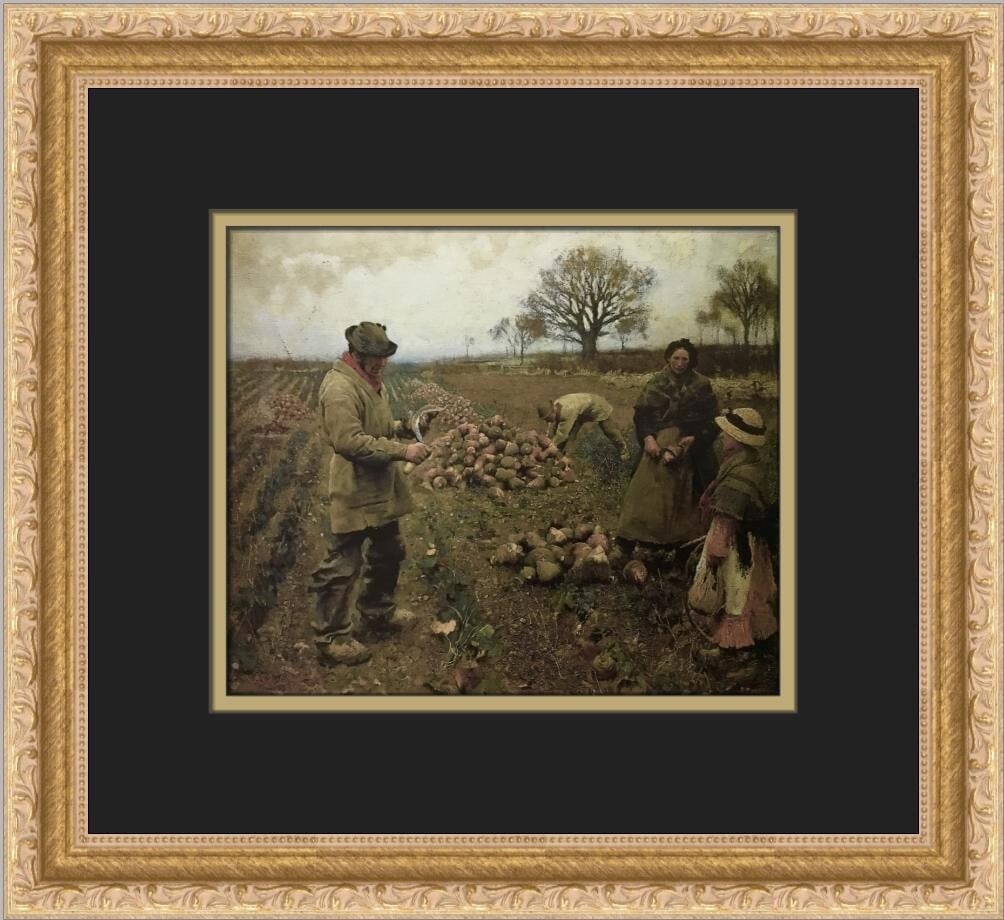 Sir George Clausen Winter Work Custom Framed Art Print 12 x 14 (1 of 2)
