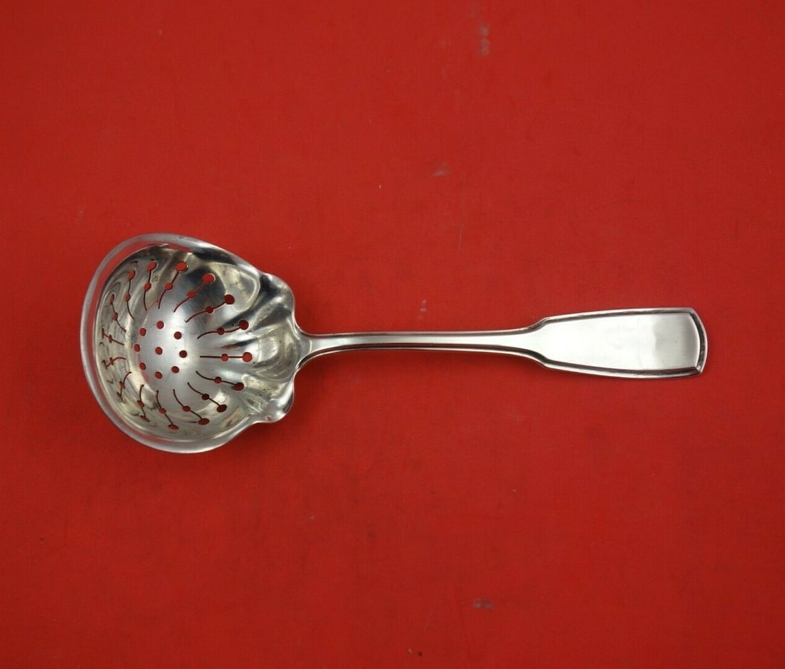 Dominick & Haff Mayfair Sterling Silver Sugar Sifter 6 3/4 Inches: Dominick & Haff Mayfair Sterling Silver Sugar Sifter 6 3/4 Inches This exquisite sugar sifter from the Mayfair pattern by Dominick & Haff is crafted from high-quality sterling silver. Measuring 6 3/4