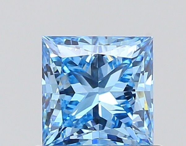 Loose Diamond - PRINCESS 0.72ct Fancy Vivid Blue VVS2: Loose Diamond - PRINCESS 0.72ct Fancy Vivid Blue VVS2 Source: This is a real non-mined Diamond that has been grown in a lab Shape: PRINCESS Carats: 0.72 Color: Fancy Vivid Blue Certification: IGI Vide