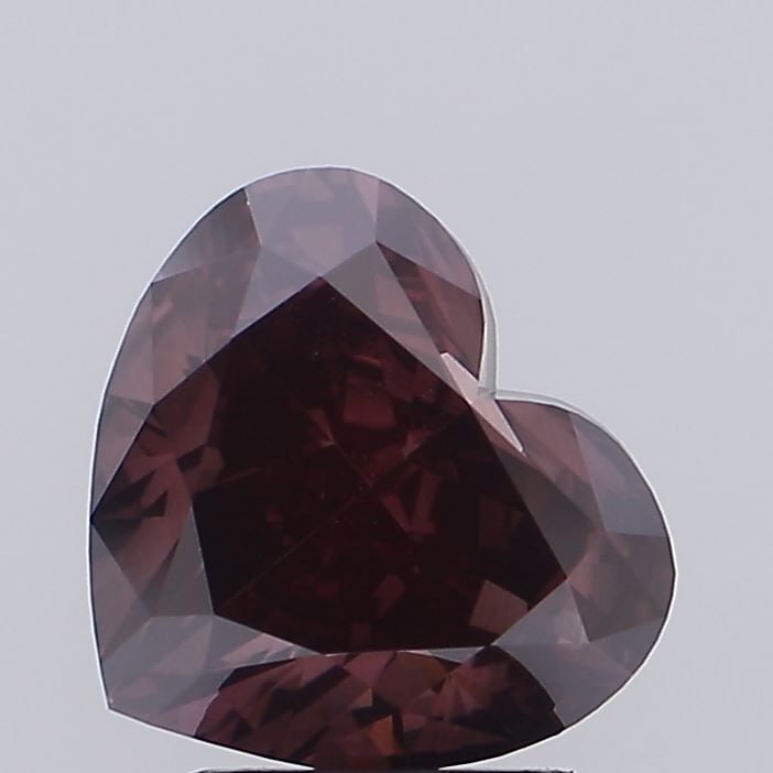 Loose Diamond - HEART 2.87ct Fancy Deep Gray Pink VS2: Loose Diamond - HEART 2.87ct Fancy Deep Gray Pink VS2 Source: This is a real non-mined Diamond that has been grown in a lab Shape: HEART Carats: 2.87 Color: Fancy Deep Gray Pink Certification: IGI Vid