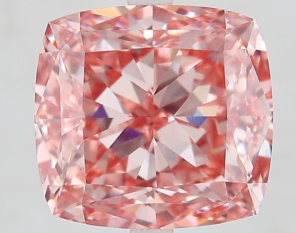 Loose Diamond - CUSHION MODIFIED 9.06ct Fancy Vivid Pink VVS2: Loose Diamond - CUSHION MODIFIED 9.06ct Fancy Vivid Pink VVS2 Source: This is a real non-mined Diamond that has been grown in a lab Shape: CUSHION MODIFIED Carats: 9.06 Color: Fancy Vivid Pink Certifi