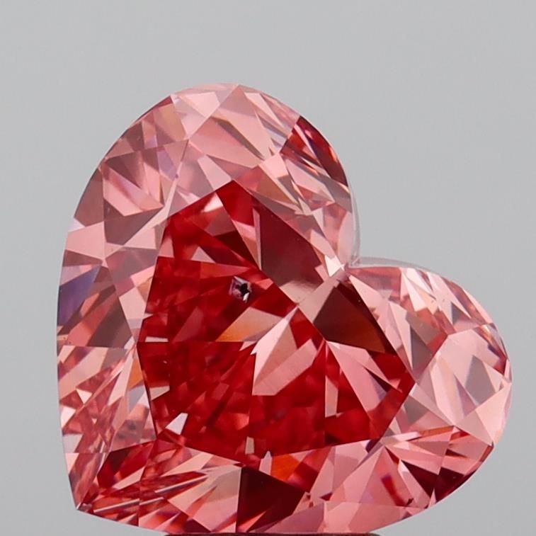 Loose Diamond - HEART 5.4ct Fancy Vivid Pink SI1: Loose Diamond - HEART 5.4ct Fancy Vivid Pink SI1 Source: This is a real non-mined Diamond that has been grown in a lab Shape: HEART Carats: 5.4 Color: Fancy Vivid Pink Certification: IGI Video: