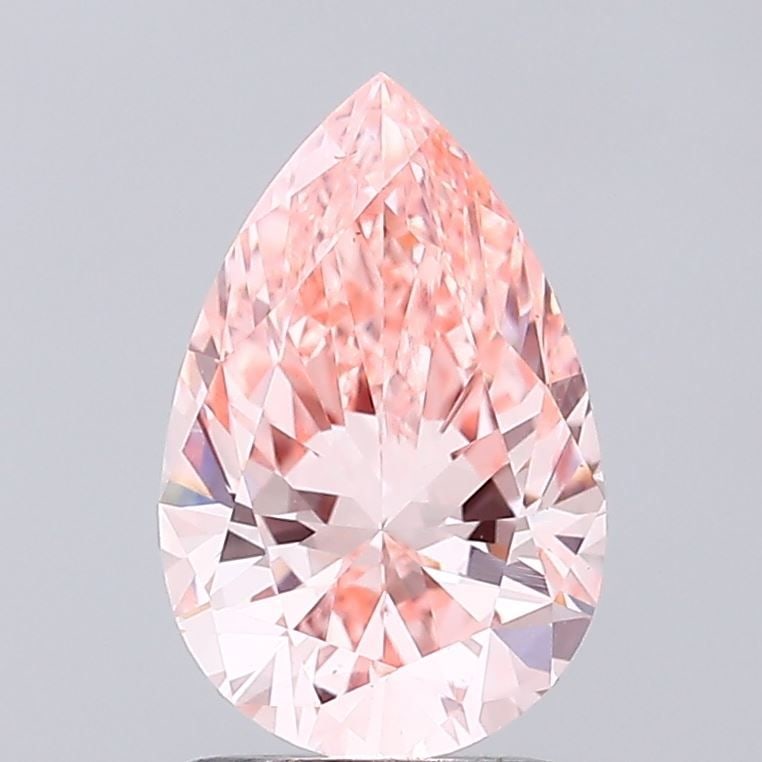 Loose Diamond - PEAR 1.49ct Fancy Intense Pink VS1: Loose Diamond - PEAR 1.49ct Fancy Intense Pink VS1 Source: This is a real non-mined Diamond that has been grown in a lab Shape: PEAR Carats: 1.49 Color: Fancy Intense Pink Certification: IGI Video: