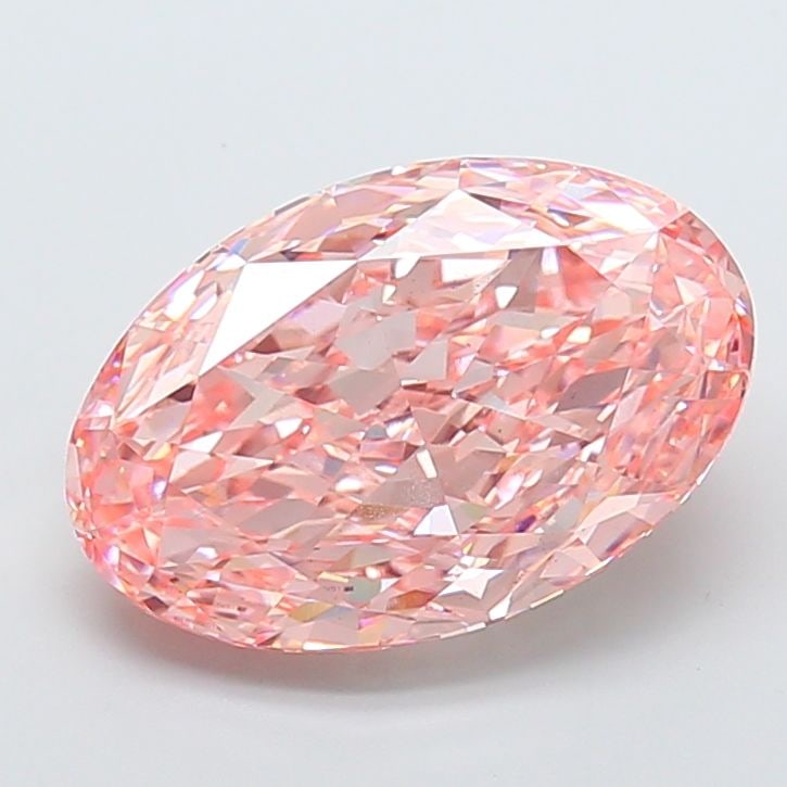 Loose Diamond - OVAL 10.11ct Fancy Vivid Pink VS2: Loose Diamond - OVAL 10.11ct Fancy Vivid Pink VS2 Source: This is a real non-mined Diamond that has been grown in a lab Shape: OVAL Carats: 10.11 Color: Fancy Vivid Pink Certification: IGI Video:
