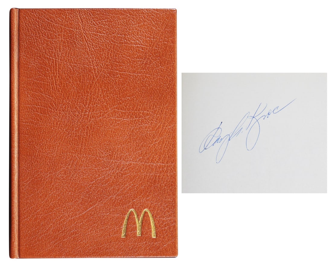Ray Kroc Autographed Grinding It Out McDonald's Book with Beckett COA: Ray Kroc Autographed Grinding It Out McDonald's Book with Beckett COA This autographed hard cover edition of "Grinding It Out: The Making of McDonald's" has been personally signed by Ray Kroc, the fou