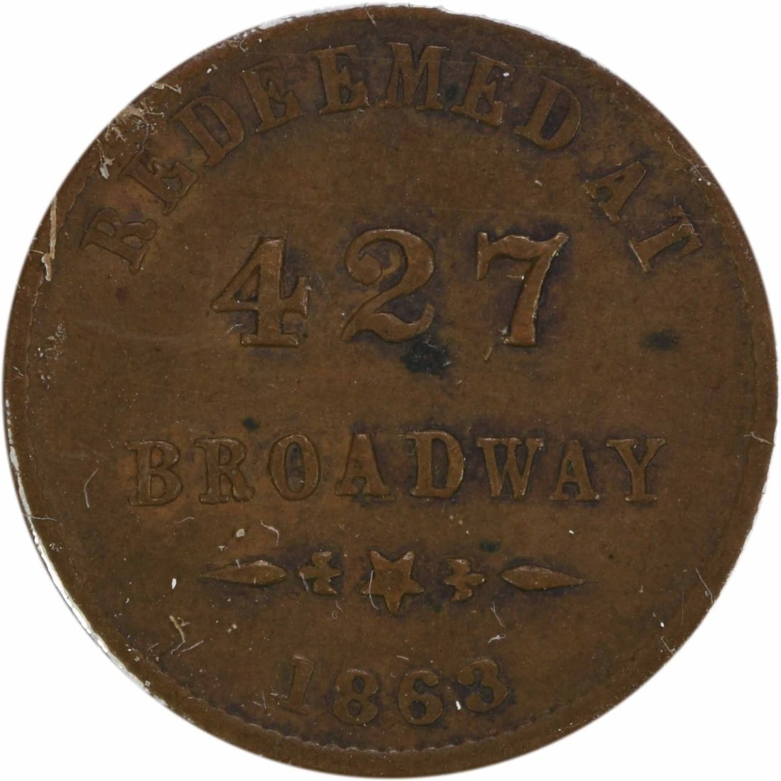 Benjamin & Herrick 1863 Civil War Era Store Card Token EF Grade Uncertified: Benjamin & Herrick 1863 Civil War Era Store Card Token EF Grade Uncertified This 1863 Civil War token is a store card issued by Benjamin & Herrick, cataloged as NY-10A. The token is from the United St