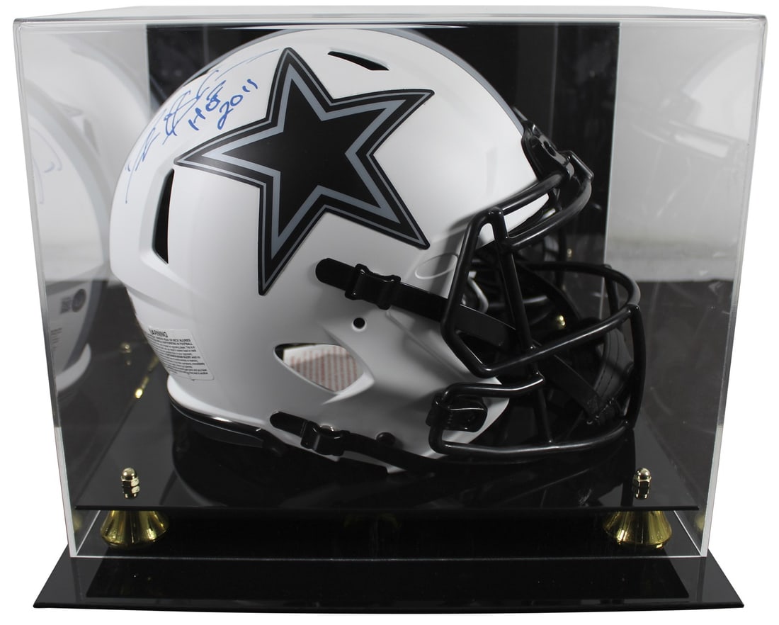 Deion Sanders Signed Lunar F/S Speed Helmet HOF 2011 BAS Authentic Dallas Cowboys: Deion Sanders Signed Lunar F/S Speed Helmet HOF 2011 BAS Authentic Dallas Cowboys This authentic autographed helmet celebrates Deion Sanders, one of the most iconic players of the Dallas Cowboys. The