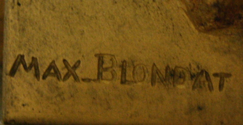 1900s French Art Nouveau Bronze Statue by Max Blonbat - 7