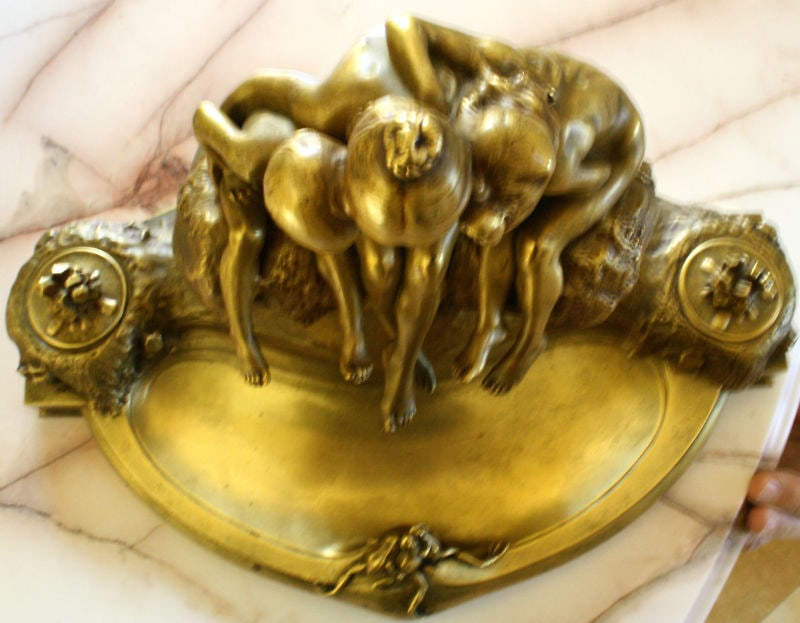 1900s French Art Nouveau Bronze Statue by Max Blonbat - 8