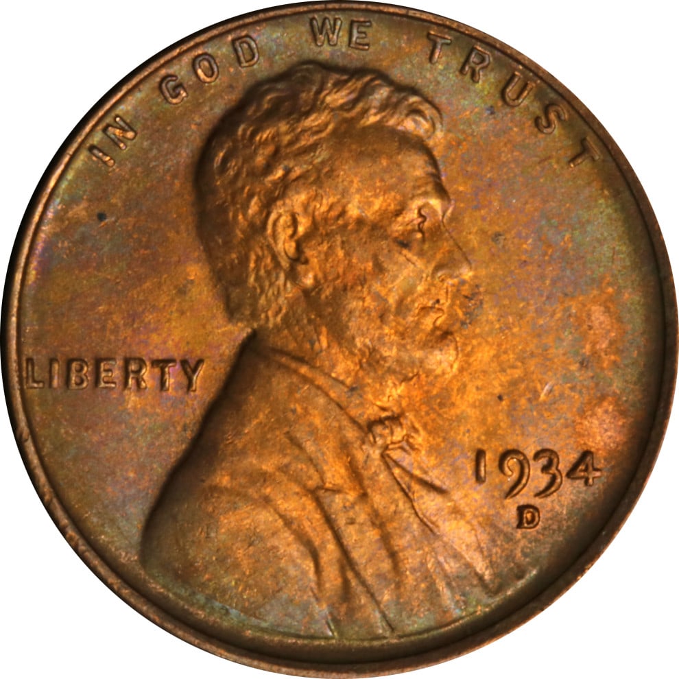 1934-D Lincoln Cent Copper Coin Circulated Uncertified: 1934-D Lincoln Cent Copper Coin Circulated Uncertified This 1934-D Lincoln Cent is a captivating piece of numismatic history, showcasing the iconic design of Abraham Lincoln. The coin is composed of c
